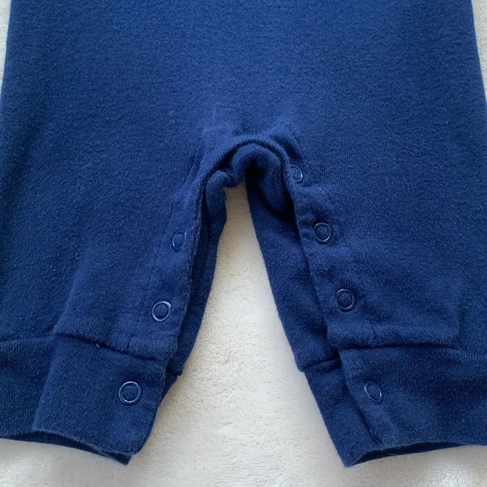 Carter’s Navy Turkey Romper 3M Thanksgiving EUC - Picture 5 of 7